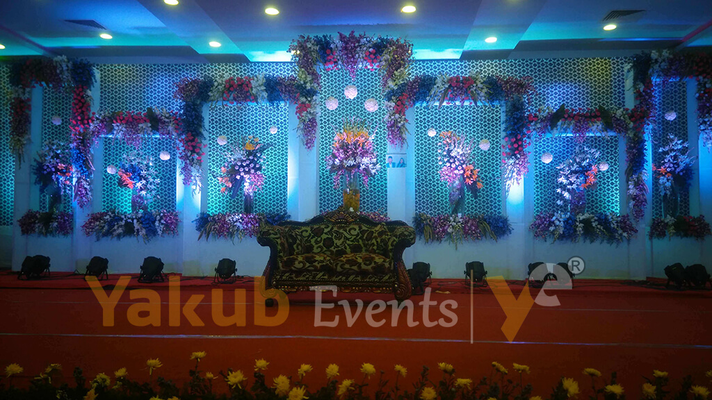 wedding theme stage decorators warangal